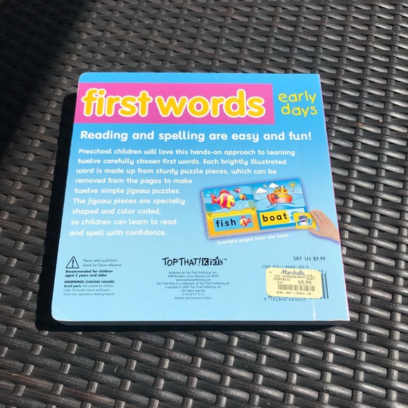 Early Days First Words Jigsaw Book - Picture 2 of 4